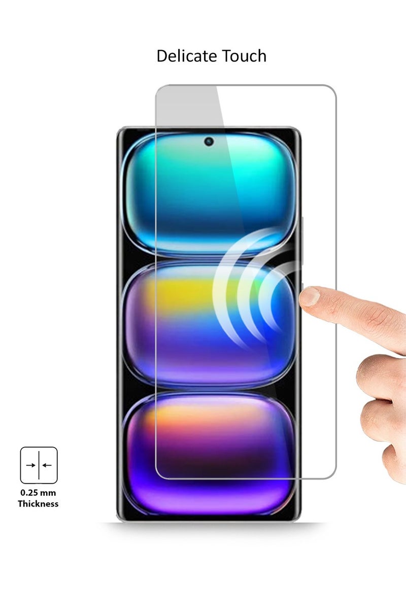 Techie حماية شاشة زجاجية مقسّاة HD بحجم 2 عبوة لجهاز Infinix Hot 50 5G - مضادة للانعكاس ومضادة للفقاعات بصلابة 9H وسمك 0.33 مم وحواف مدورة وسهولة في التركيب - Image 4