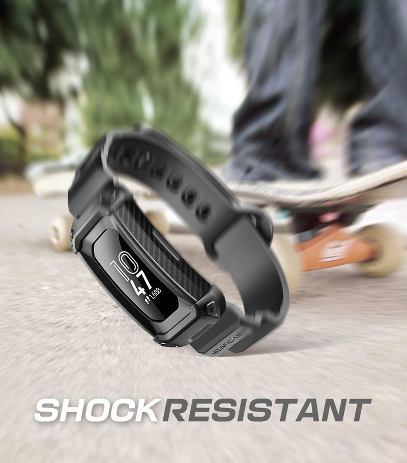 SUPCASE Unicorn Beetle Pro Series Design for Fitbit Inspire & Fitbit Inspire Hr Replacement Bands with Built-in Rugged Protective Case,Thermoplastic Polyurethane (Black) - Image 5