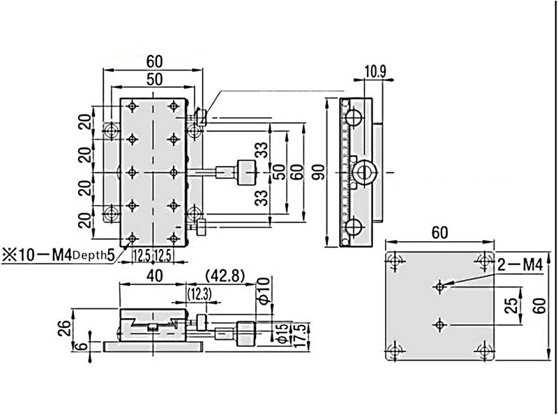 Climate adapted upgraded quality Linear Slide Manual Stage, SEMCID-90T, 90x40mm, Aluminum Alloy Accuracy Linear Stage Aluminum Alloy Linear Slide with Knob, Precision Platform for Equipment Positioning Protective coating Fade proof Flexible use switching All choice modern design Multi-purpose Growing order stock support Heat insulation layer Air & land transit compatible Durability enhanced Hardness boosted processed substance Easy clean surface Balanced structure Elegant multi-option build Ready goods scheduled ship Periodic restock local Easy daily handling design Modern practical shape Flexible trendy construction Trendy varied sizing alternatives Repeated assemble detach compatible Multi-purpose fine material Stable domestic stock Practical versatile construction Easy lifting build - Image 5