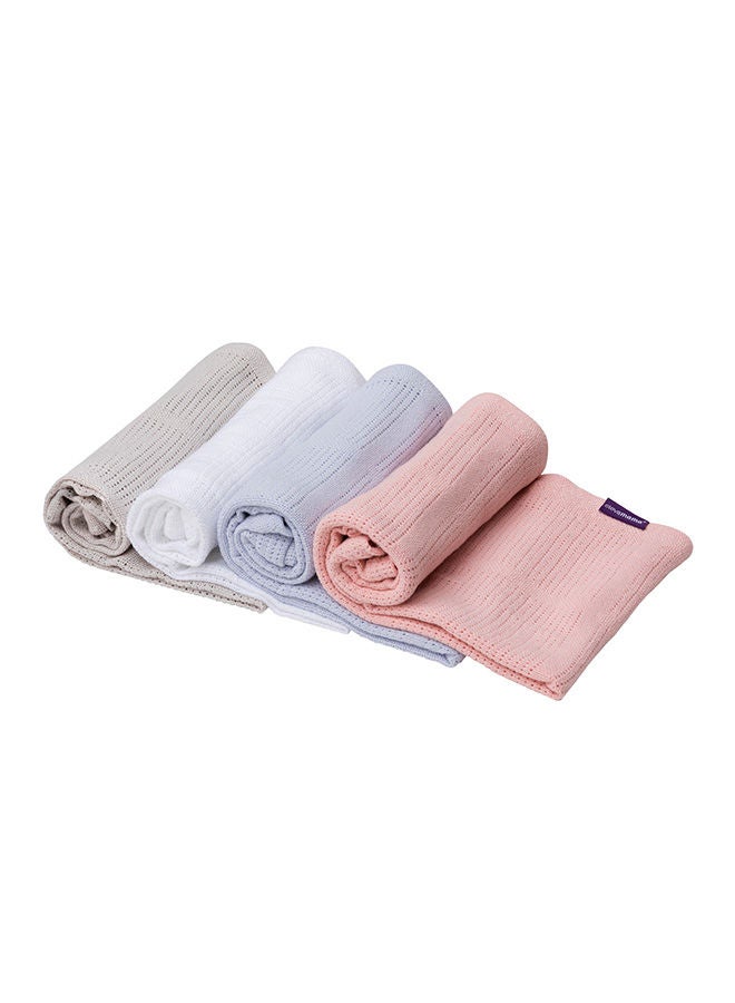 Clevamama Cellular Blanket  80x100 Cm Blue - Image 5