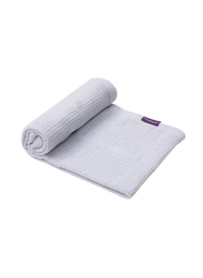 Clevamama Cellular Blanket  80x100 Cm Blue - Image 2