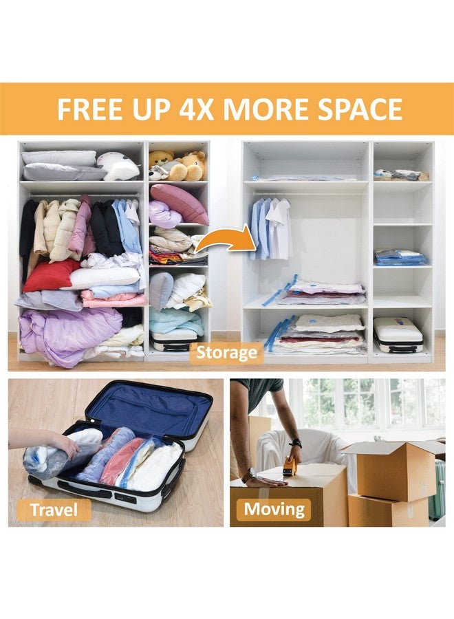 Cozy Essential 10 Jumbo Vacuum Storage Bags, Space Saver Bags Compression Storage Bags for Comforters and Blankets, Vacuum Sealer Bags for Clothes Storage, Hand Pump Included - Image 3
