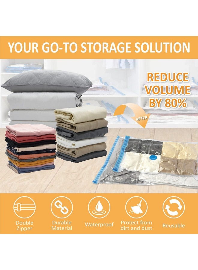 Cozy Essential 10 Jumbo Vacuum Storage Bags, Space Saver Bags Compression Storage Bags for Comforters and Blankets, Vacuum Sealer Bags for Clothes Storage, Hand Pump Included - Image 2