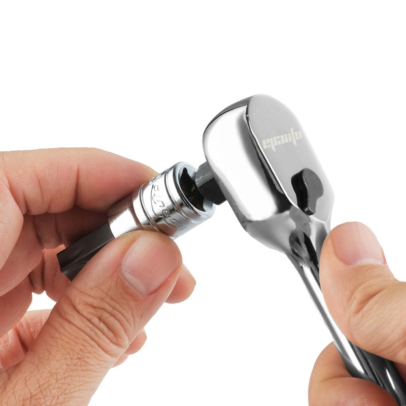 EPAuto 32 PCs Hex Bit Socket Set, SAE and Metric, S2 & Cr-V Steel - Image 5