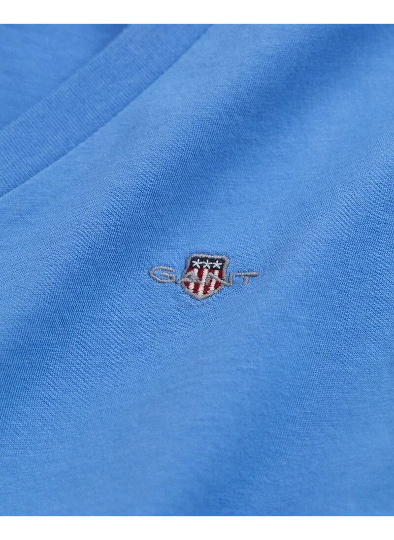 GANT Gant Regular Shield Ss V-Neck T-Shirt