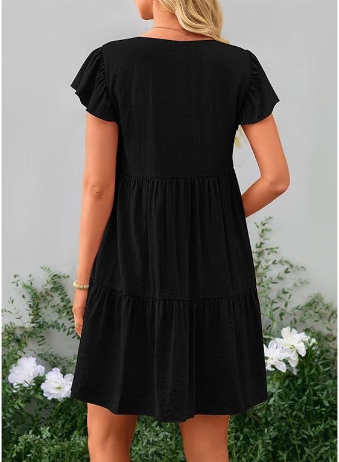 NIBEMINENT Women's Cross-Border Euro-American 2024 Summer Casual Short Dress  - Image 4