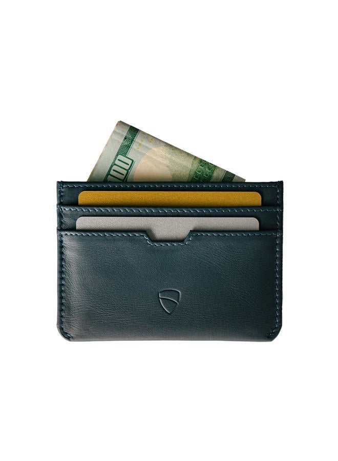 Vaultskin MOORGATE Slim Card Holder - Minimalist Leather Wallet, RFID Blocking Sleeve, Fits Front Pocket, for Men and Women - Image 1