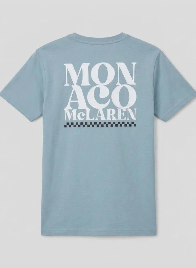 Mclaren  MCLAREN JUNIOR MONACO SLOGAN T-SHIRT  | Best Price UAE
