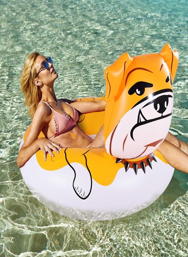 WateBom Bulldog Float, 53 inches Giant Inflatable Pool Float Tube for Party, Summer Fun Pool Toys for Adults and Kids - Image 2