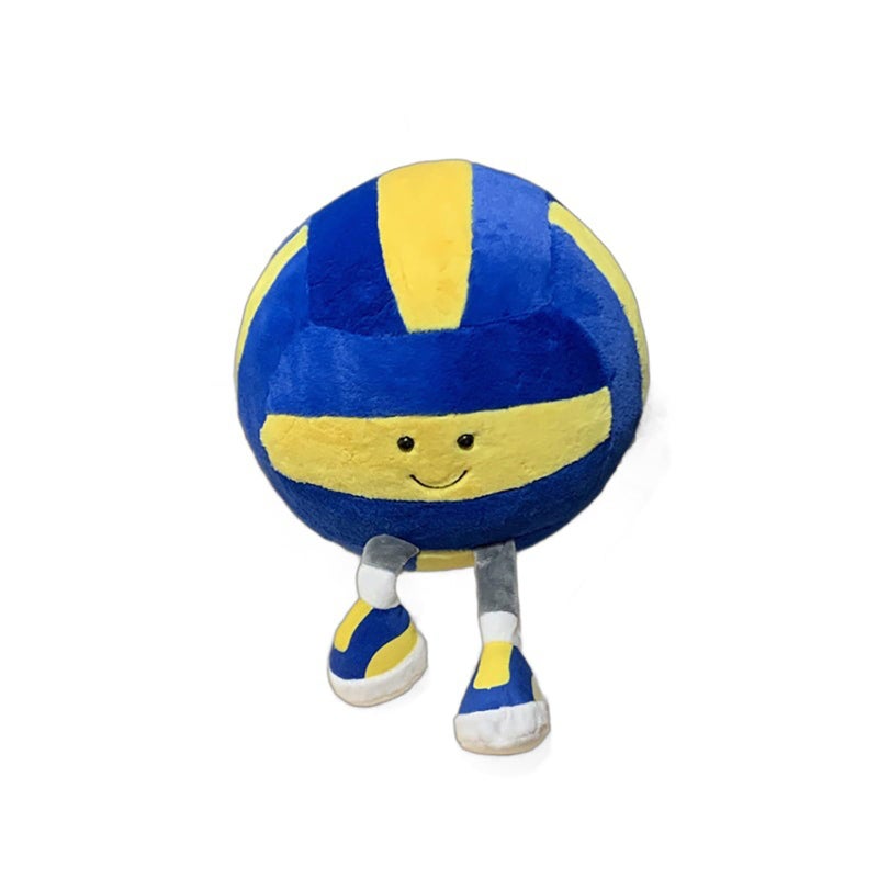 MUALML Cute Volleyball Stuff Soft Sports Throw Pillow Funny Plush Volleyball Birthday Gifts for Teen GirlsVolleyball 11inches - Image 3