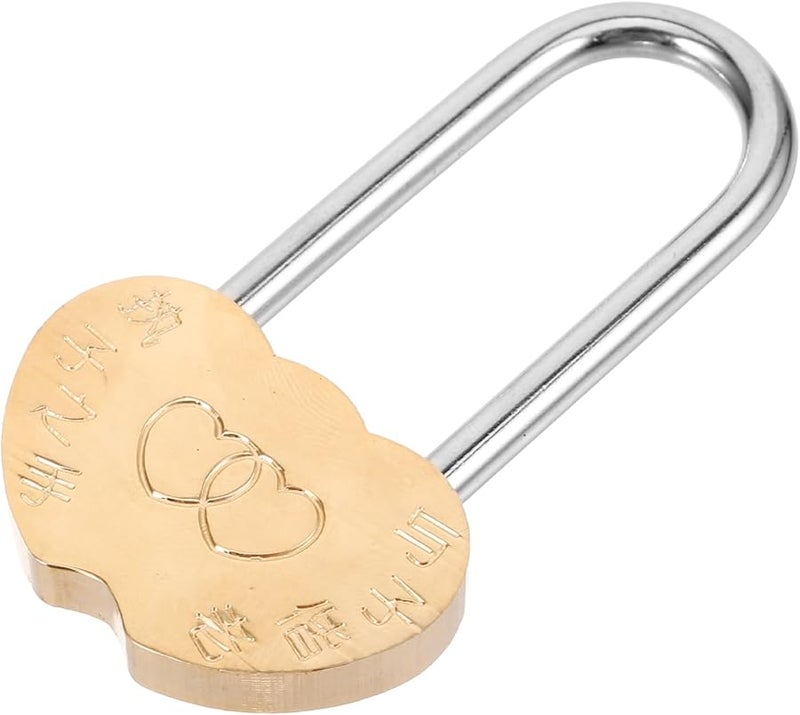 Vintage Decorative Padlock Wish Lock For Wedding Couples Retro Metal Pattern - Image 1