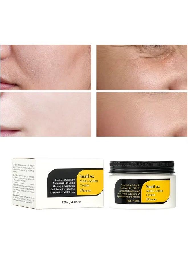 Disaar Snail 92 Multi Action Cream 100g Snail Mucin Repair Hydration Soothing Face Moisturizer - Image 2