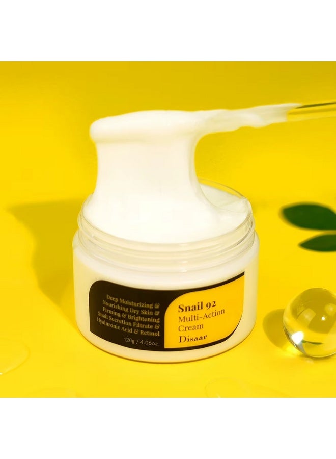 Disaar Snail 92 Multi Action Cream 100g Snail Mucin Repair Hydration Soothing Face Moisturizer - Image 5