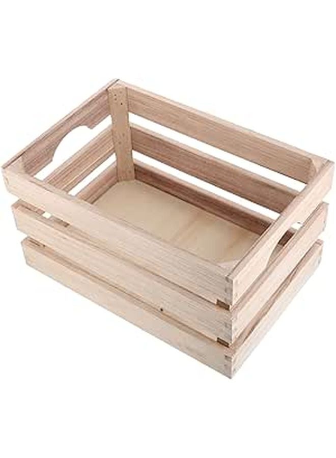 منظم سطح المكتب الخشبي صندوق التخزين حامل أقلام سلة العرض حاوية - Image 1