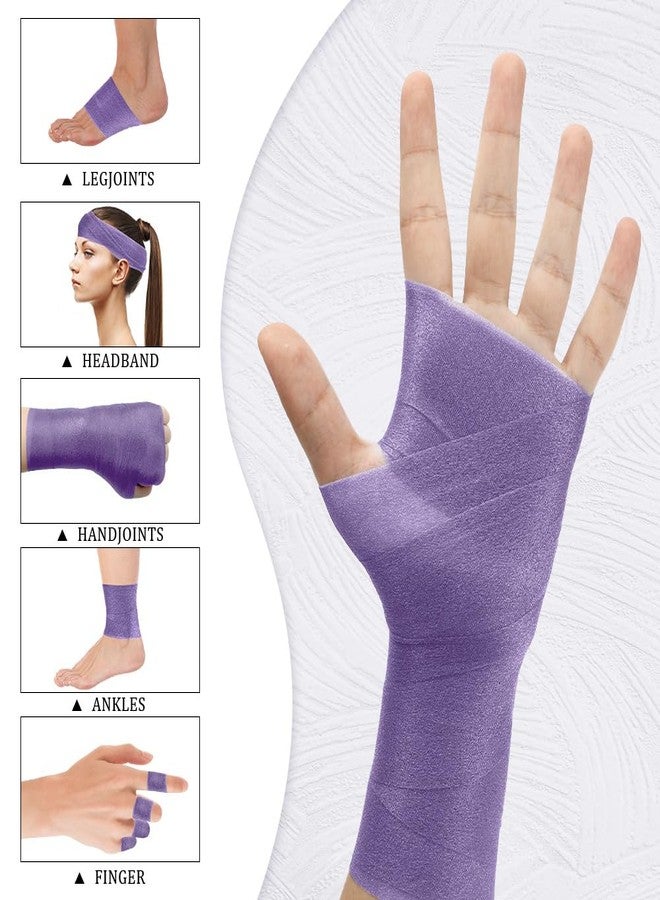 Cutiland Pre Wrap,Prewrap,Pre Wrap Athletic,Prewrap Athletic Tape,Pre Wrap for Hair Soccer,Prewrap Athletic Tape for Hair,Athletic Wrap,Soccer Pre Wrap,Pre Wrap Tape,Foam Wrap,Athletic Prewrap (Purple) - Image 3