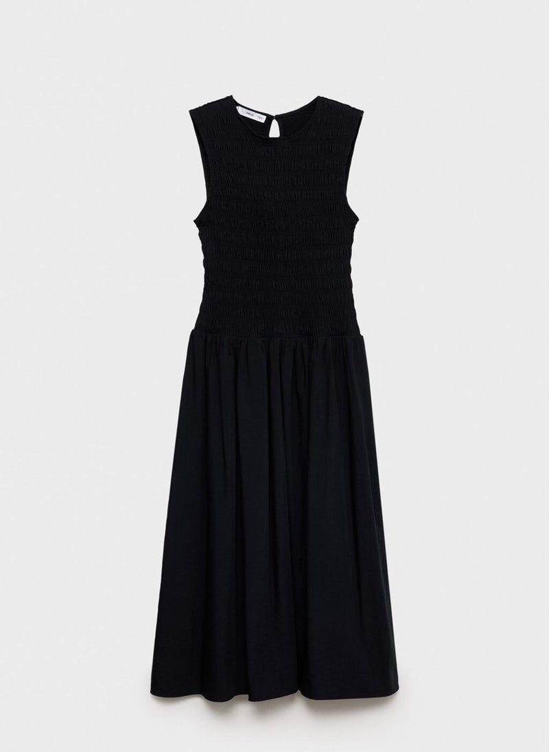 MANGO Flared Dress With Gathered Body  - Image 5