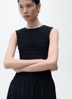 MANGO Flared Dress With Gathered Body  - Image 3