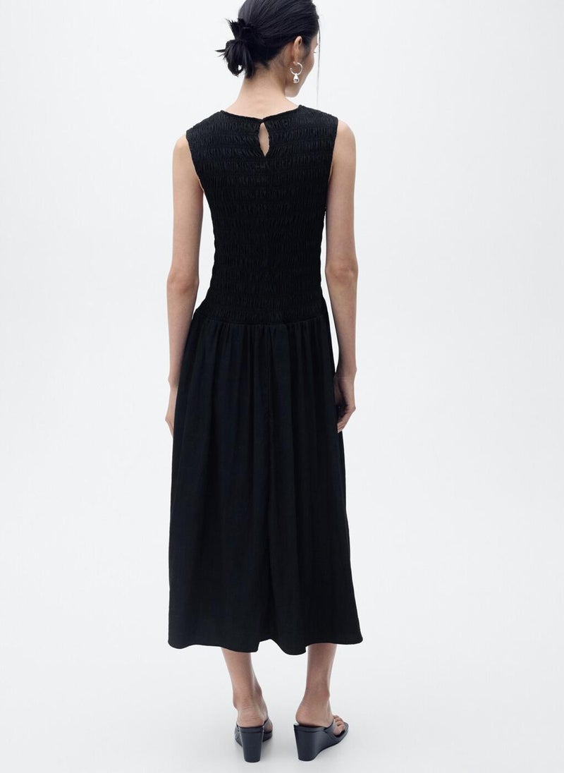 MANGO Flared Dress With Gathered Body  - Image 2