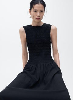 MANGO Flared Dress With Gathered Body  - Image 4