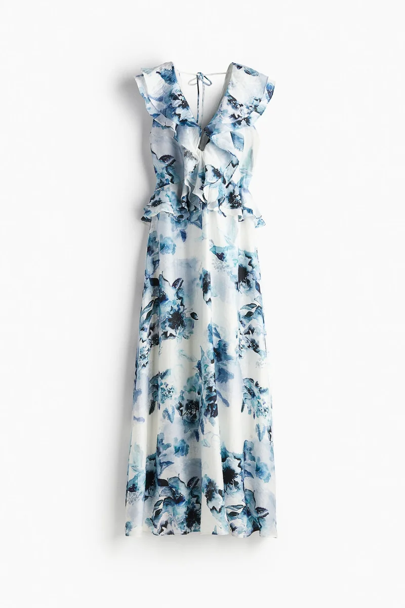 H&M Flounce-trimmed dress