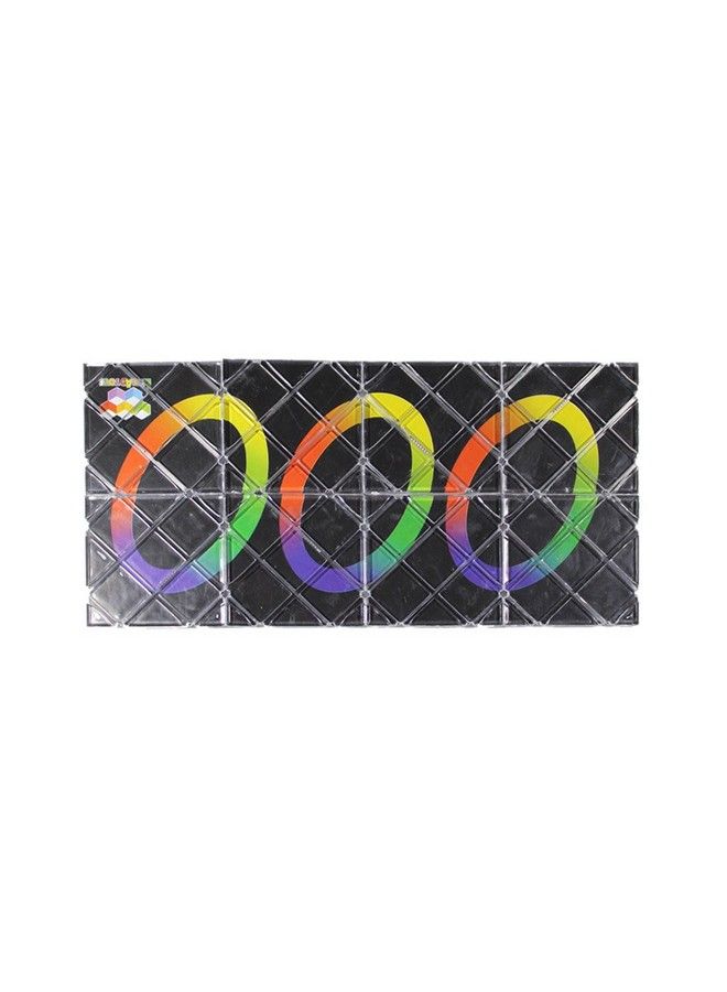 GoodPlay Mozhi Lingao 8 Panels 3 Rings Magic Folding Puzzle Cube Twisty Black - Image 1