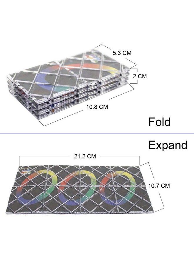 GoodPlay Mozhi Lingao 8 Panels 3 Rings Magic Folding Puzzle Cube Twisty Black - Image 5