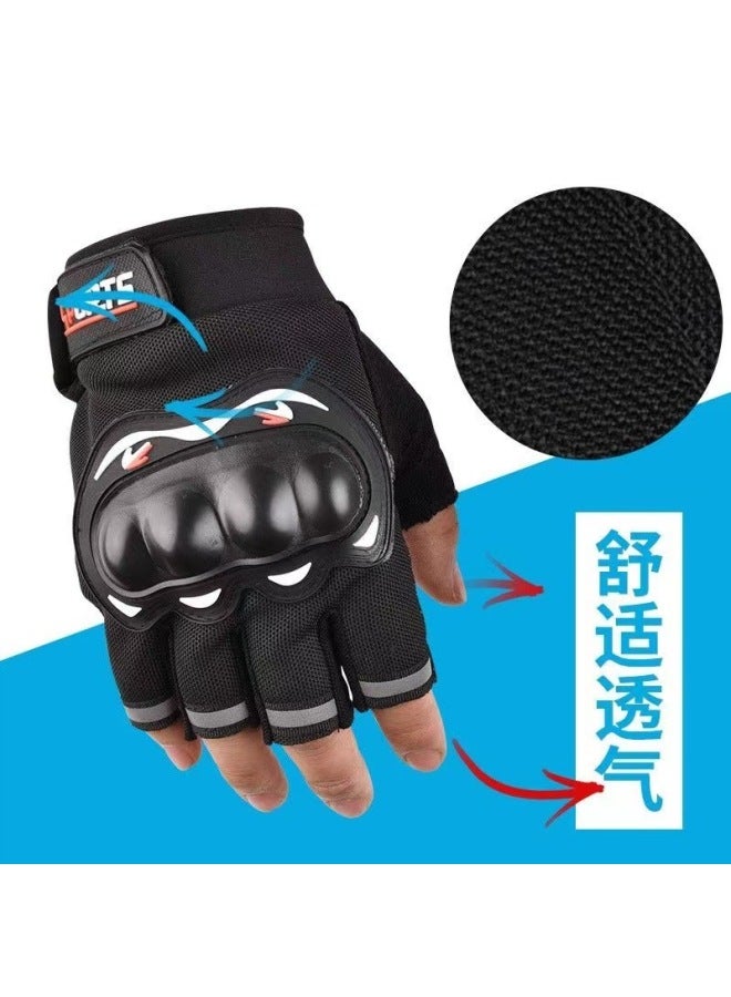 Probiker The Locomotive Points To Red Motorcycle Gloves With Protective Shell To Protect Joints, Sports Breathable Non-slip Long-finger Touch Screen Riding Gloves - Image 4