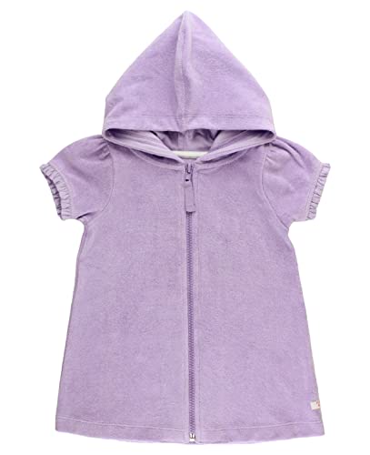 RuffleButts Terry Full-Zip Cover Up - Lavender - 18-24m - Image 5