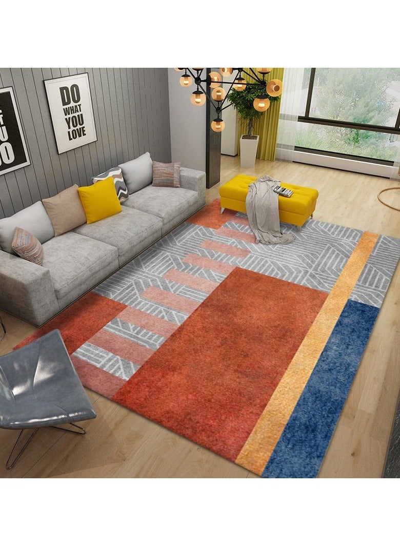 Loquat Squality Soft And Comfortable Orange Series Modern Minimalist Carpet