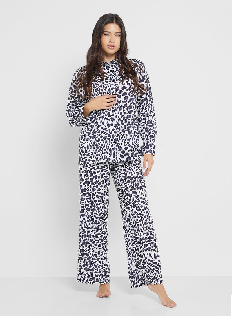 Ginger Animal Print Shirt & Pyjama Set - Image 5