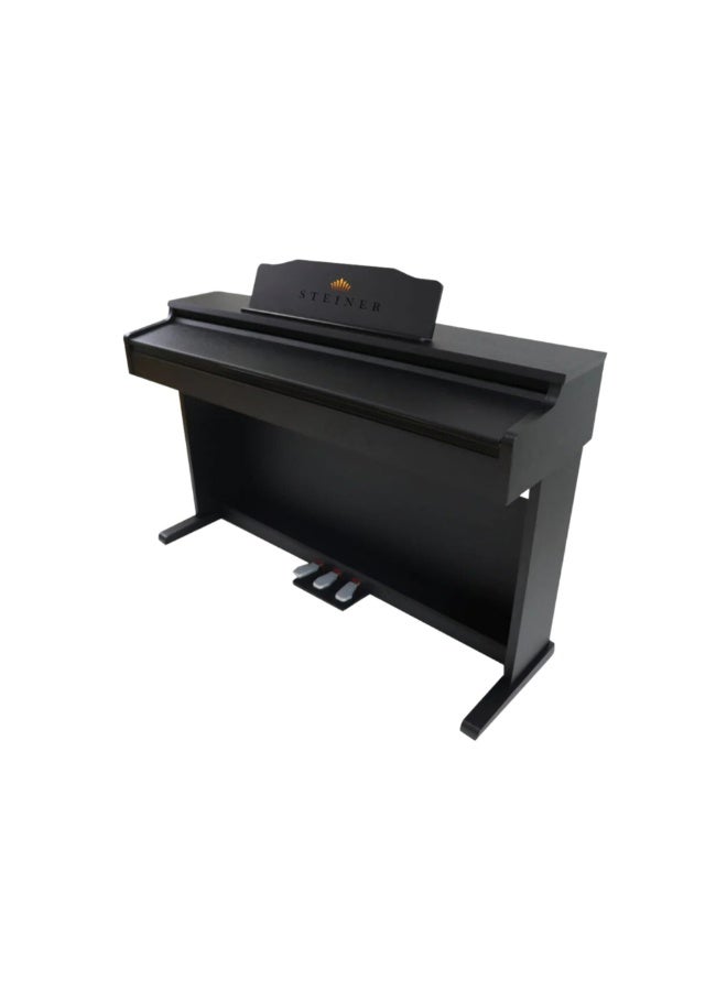 شتاينر بيانو ستاينر الرقمي DP-250 إصدار 2025 – 88 مفتاح بآلية المطرقة بلون أسود مع مقعد - Image 4