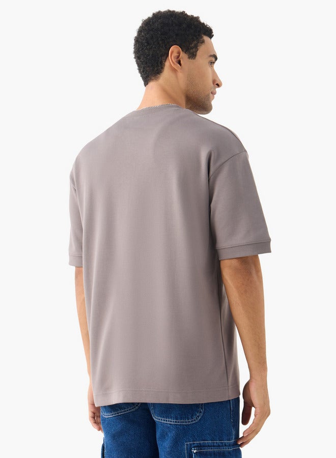 SP Characters Squid Games Print Crew Neck T-shirt with Short Sleeves - Image 3