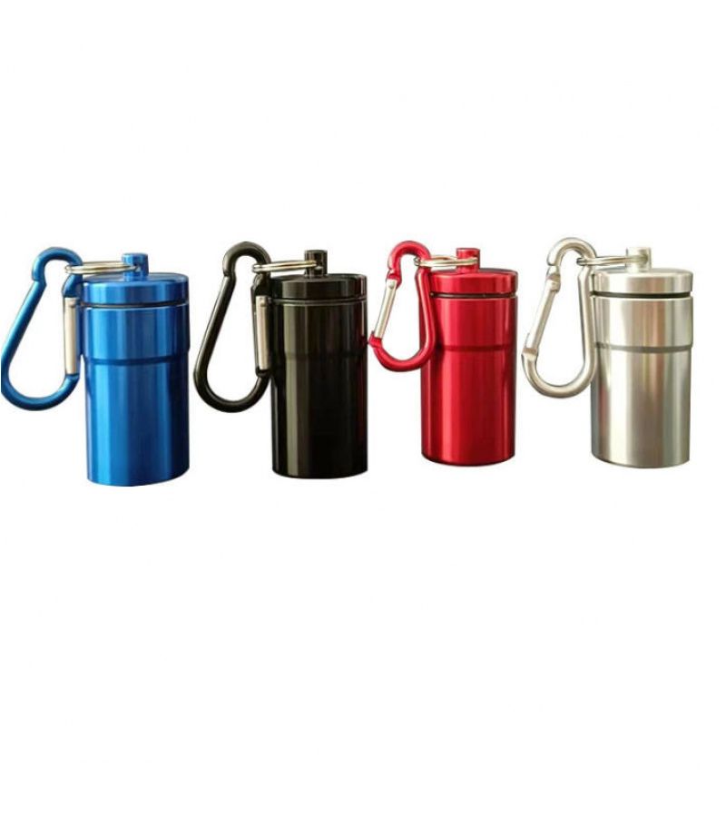 Silvery Portable Medicine Box Moisture Proof Dust Proof Large Capacity for Travel Camping Outdoor - Image 2