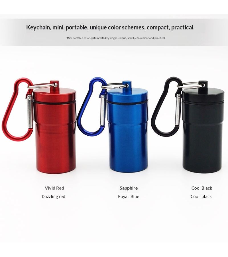 Silvery Portable Medicine Box Moisture Proof Dust Proof Large Capacity for Travel Camping Outdoor - Image 5