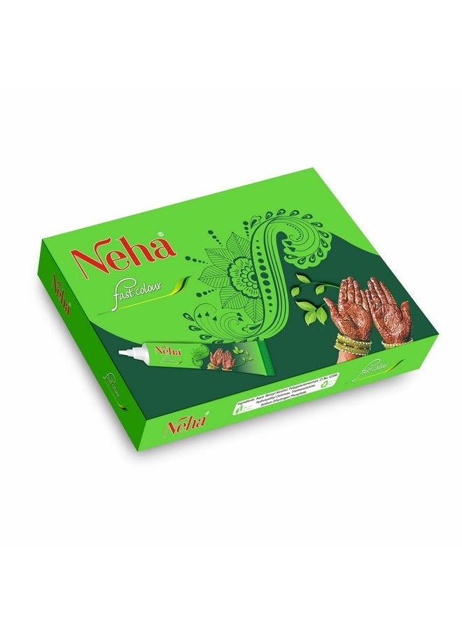 Neha Herbal Neha Herbal Fast Color Tube (Pack of 10) 25g in Each Tube - Red  - Image 1
