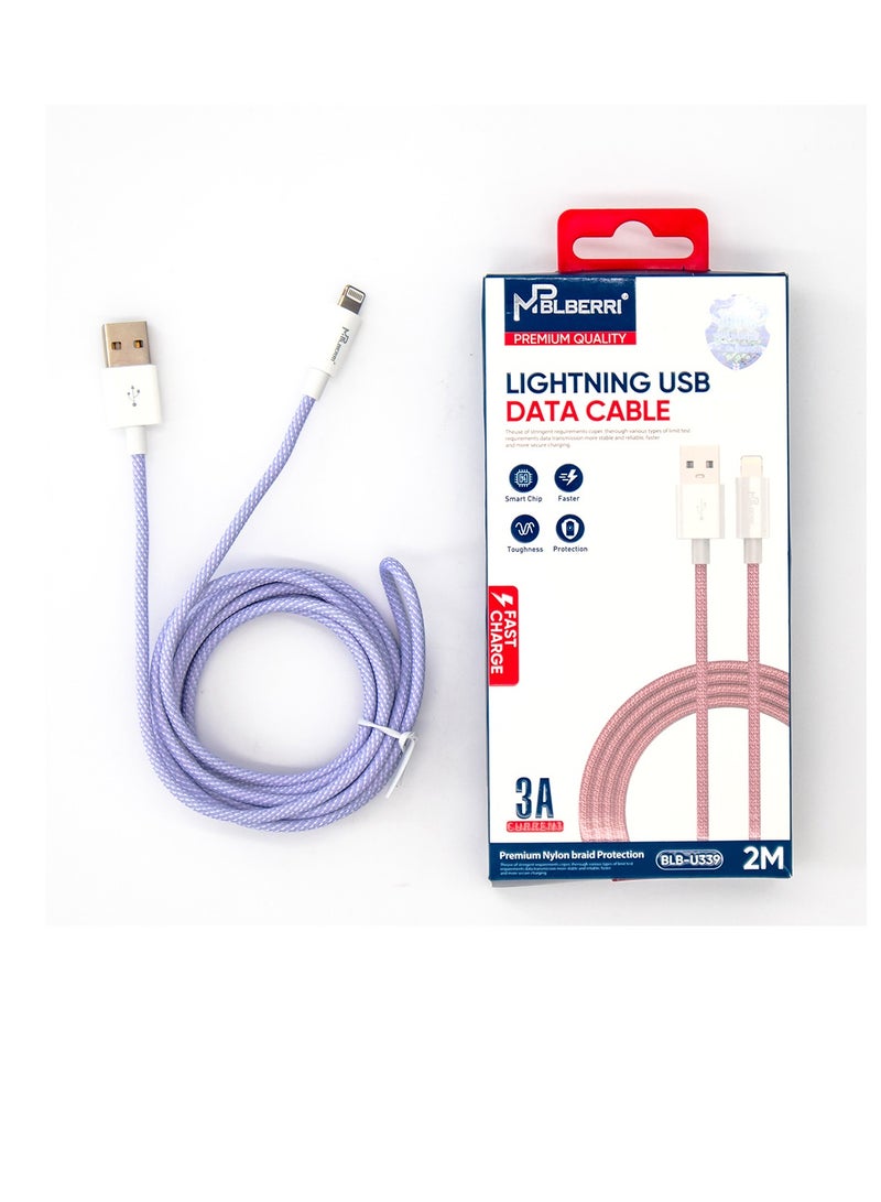 Lightning USB Data Cable 2M | mpBLBERRI BLB-U339