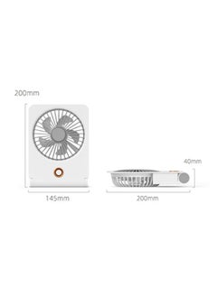 Inder Mini portable fan, USB rechargeable sprayer fan-White  - Image 4