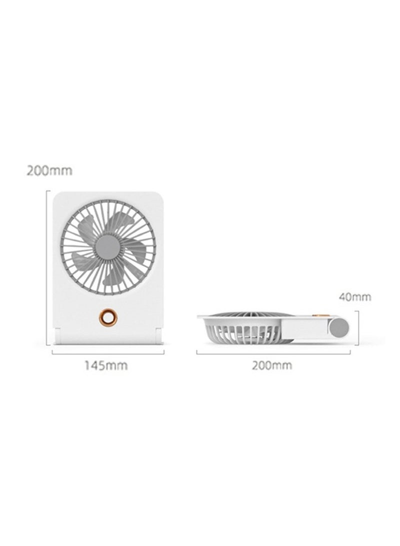 Inder Mini portable fan, USB rechargeable sprayer fan-White - Image 4