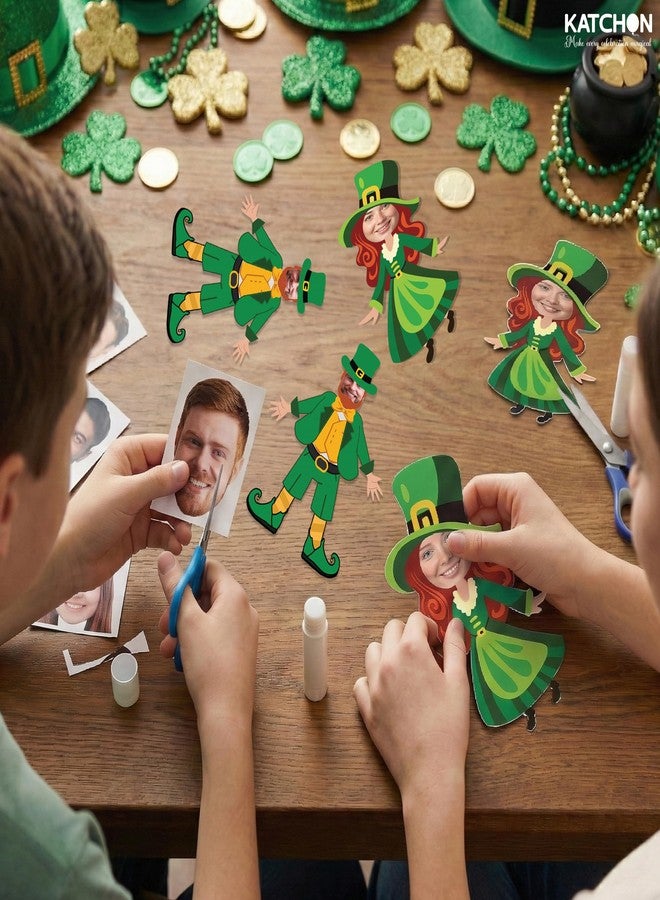 KatchOn, St. Patrick's Day Cutouts for Bulletin Board Decoration - Pack of 50 | DIY Photo Craft Cutout Leprechaun Hat and Dress Suit for St Patricks Day Decorations | Irish March Shamrock Party Decor - Image 5
