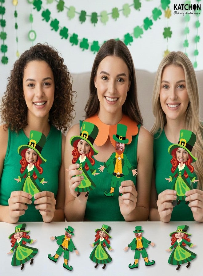 KatchOn, St. Patrick's Day Cutouts for Bulletin Board Decoration - Pack of 50 | DIY Photo Craft Cutout Leprechaun Hat and Dress Suit for St Patricks Day Decorations | Irish March Shamrock Party Decor - Image 4