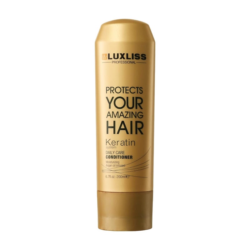 Luxliss Keratin Daily Care Conditioner 200 Millilitre Gold Edition All Unscented - Image 1