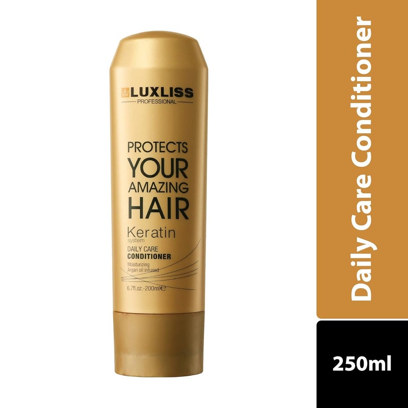 Luxliss Keratin Daily Care Conditioner 200 Millilitre Gold Edition All Unscented - Image 2