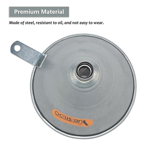 Yuesstloo قمع يويستلو 24.4 بوصة من الفولاذ مع فوهة قابلة للانحناء مع فلتر لجميع زيوت السيارات، والديزل، والسوائل الأخرى، مع قفازات - Image 5