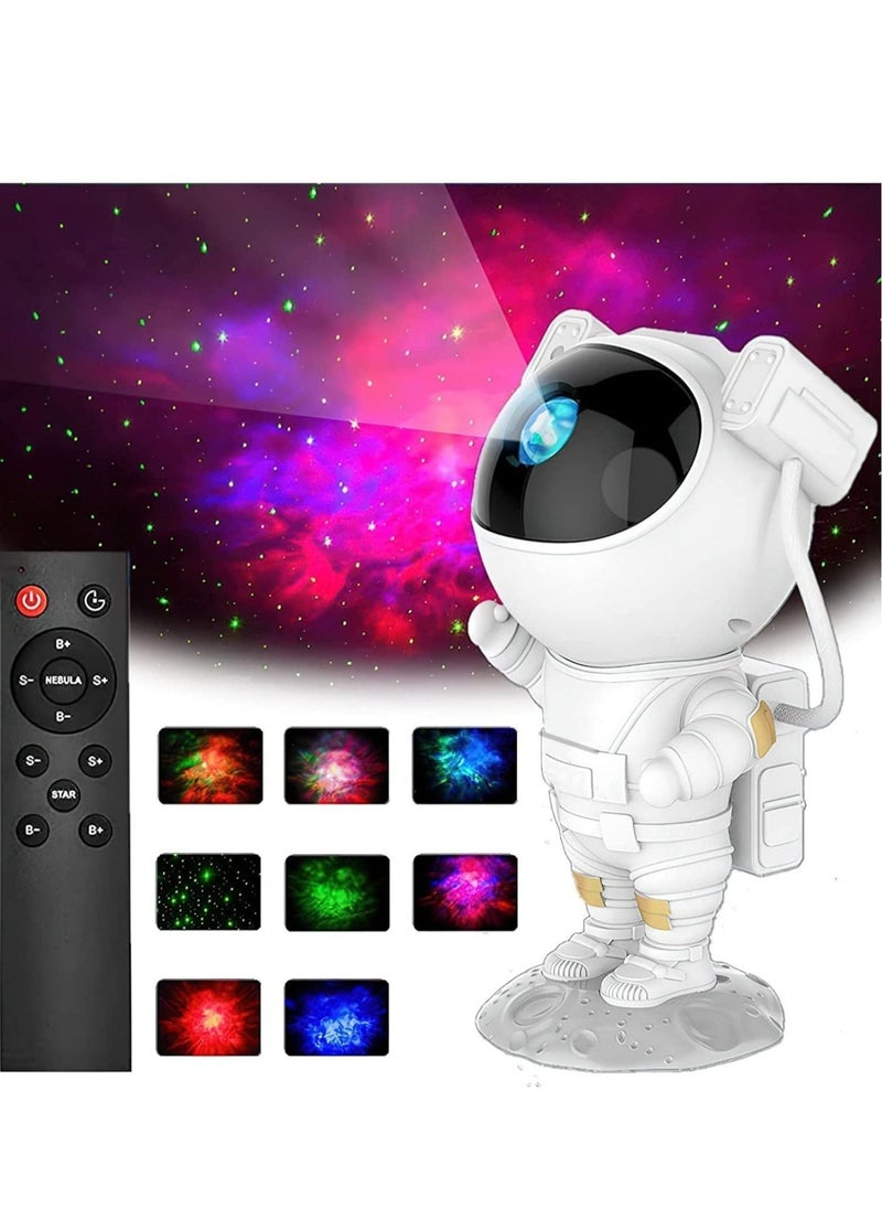Star Projector Night Light with Timer, Remote Control and 360°Adjustable Design, Astronaut Nebula Galaxy Night Light Projector for Children Adults Baby Bedroom, Party Room and Game Room - Image 1