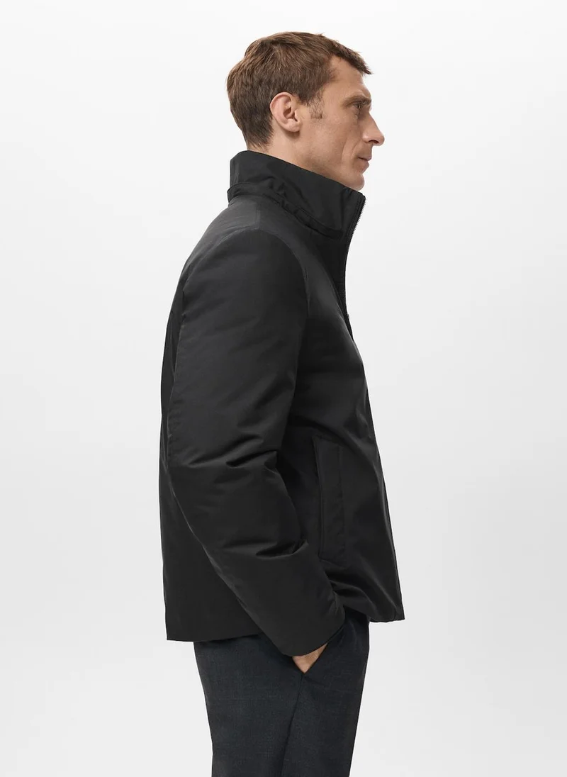 Mango Man  Quilted water repellent jacket for Men | Best Price UAE