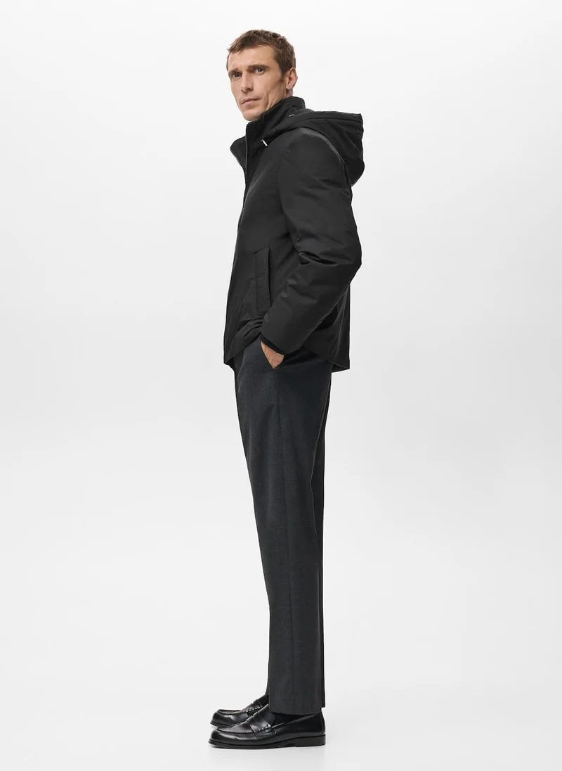 Mango Man  Quilted water repellent jacket for Men | Best Price UAE