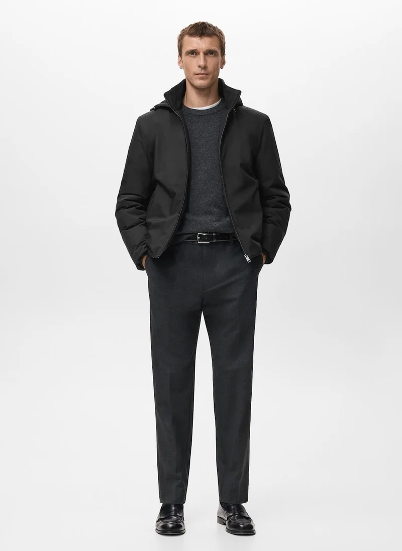 Mango Man  Quilted water repellent jacket for Men | Best Price UAE