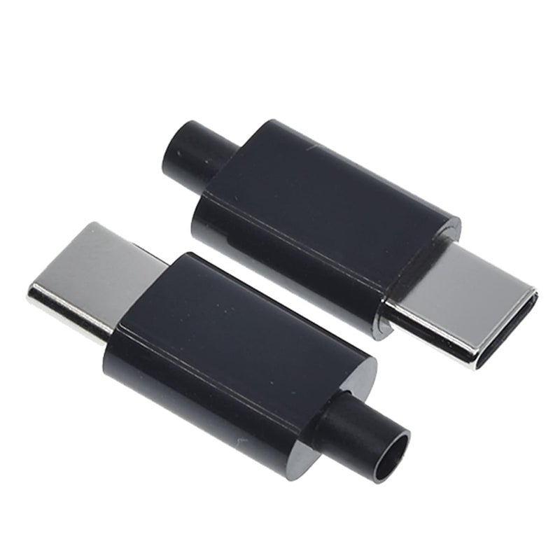 انمبست 10 مجموعات من موصل USB 3.1 من النوع C ذكر 24 دبوس واجهة خط بيانات لحام لوحة PCB 24P وحدة دعم (أسود) - Image 5