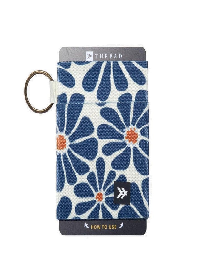 Thread Wallets Ultra Slim Minimalist Card Holder Wallet for Men and Women, Emmeline Navy, One Size, Casual - Image 1