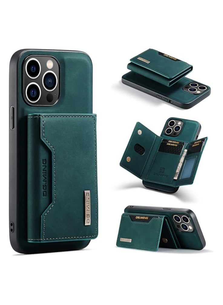 Dg Ming iPhone 14 Pro Max, DG.MING Premium Leather Phone Case Back Cover Magnetic Detachable with Trifold Wallet Card Holder Pocket Wallet Case Compatible (14 pro max)  - Image 1